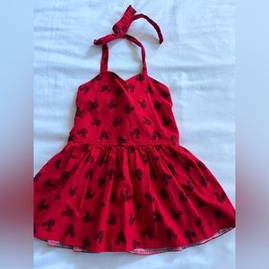 Handmade Disney Mickey peplum halter top for toddler 3T-5T